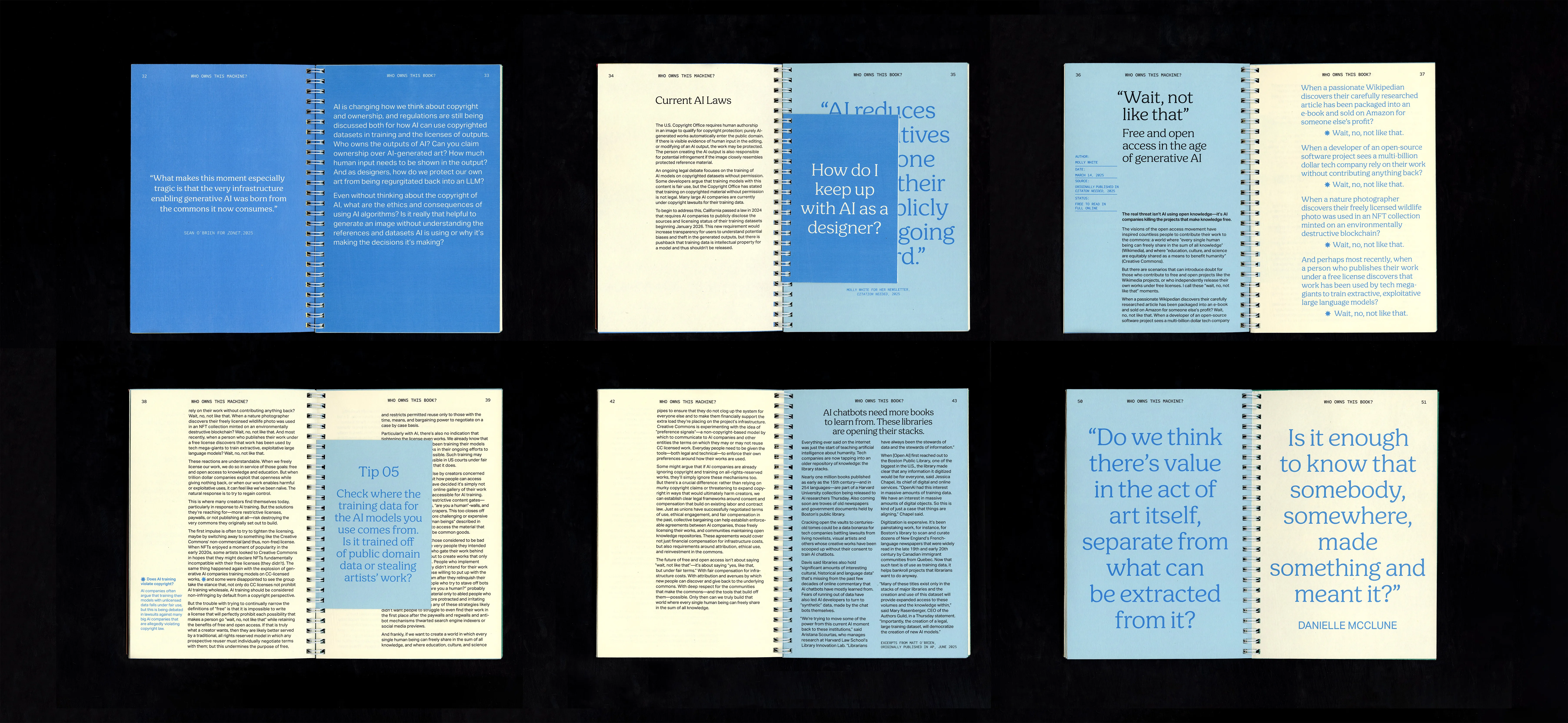 Blue Spreads Array