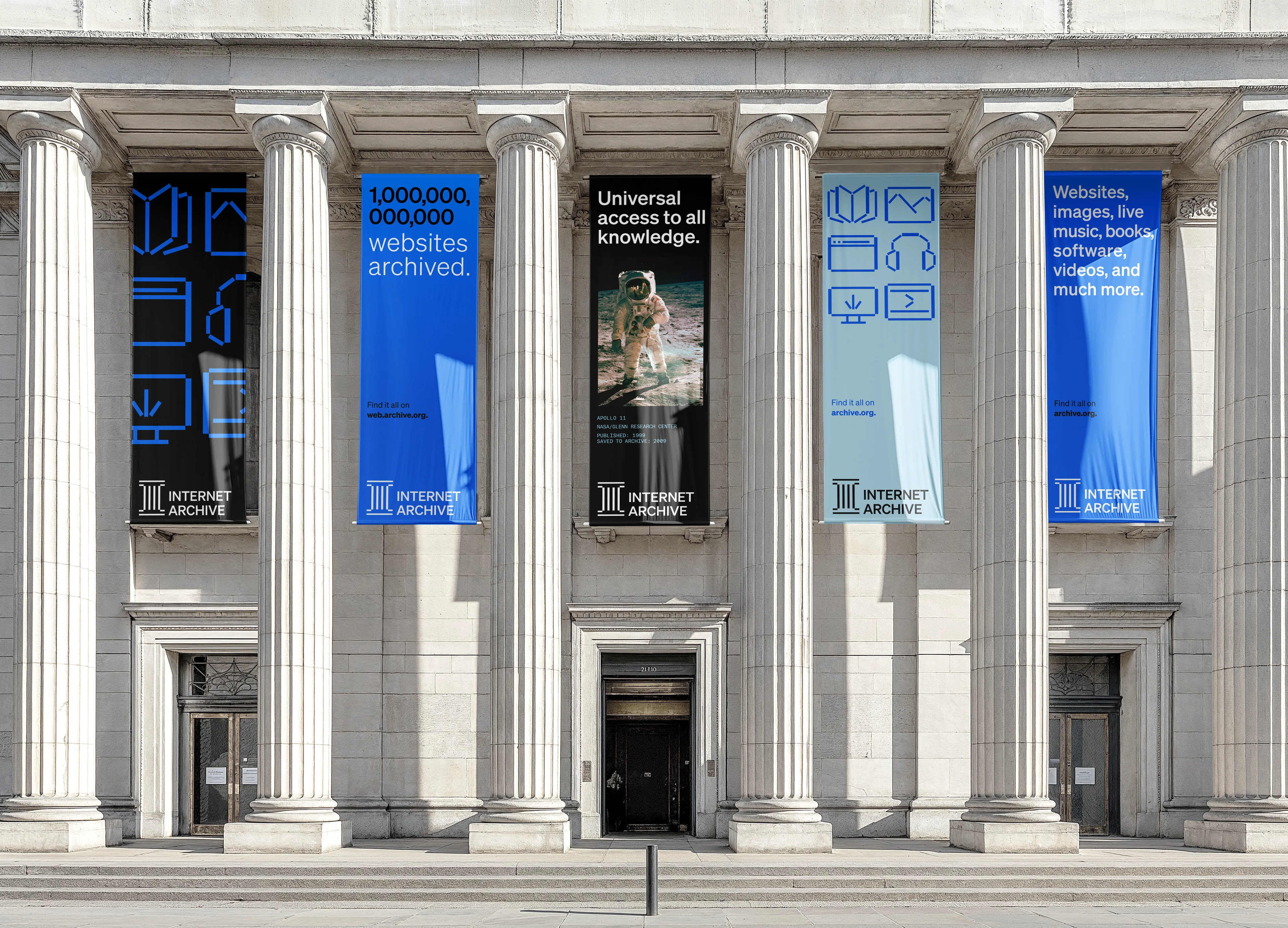 Banners on Building